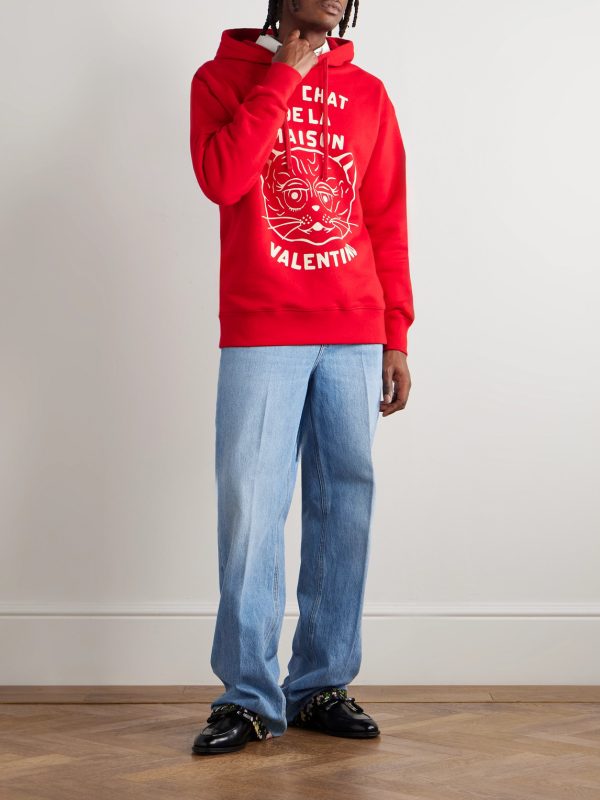 Logo-Print Cotton-Jersey Hoodie - OU