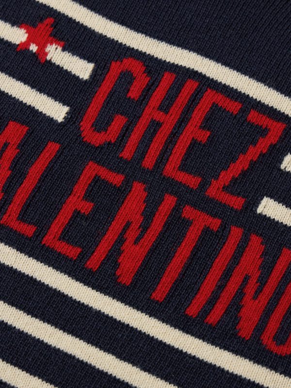 Logo-Intarsia Striped Virgin Wool Sweater - CU