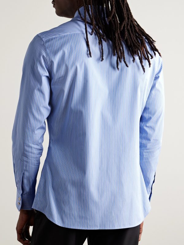 Slim-Fit Striped Cotton Shirt - BK