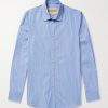 Slim-Fit Striped Cotton Shirt