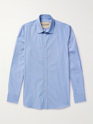 Slim-Fit Striped Cotton Shirt