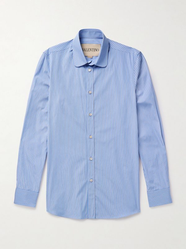 Slim-Fit Striped Cotton Shirt