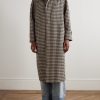 Gingham Cotton and Wool-Blend Coat - FR Gingham Cotton and Wool-Blend Coat - FR