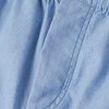 Straight-Leg Studded Cotton-Chambray Shorts - CU