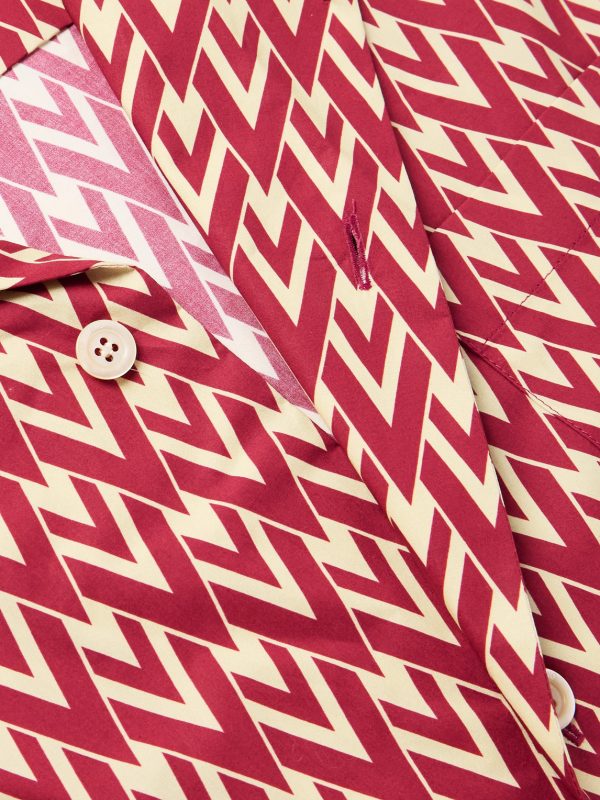 Camp-Collar Printed Cotton-Twill Shirt - CU Camp-Collar Printed Cotton-Twill Shirt - CU