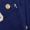 Chez Valentino Slim-Fit Shawl-Collar Intarsia Wool Cardigan - CU Chez Valentino Slim-Fit Shawl-Collar Intarsia Wool Cardigan - CU