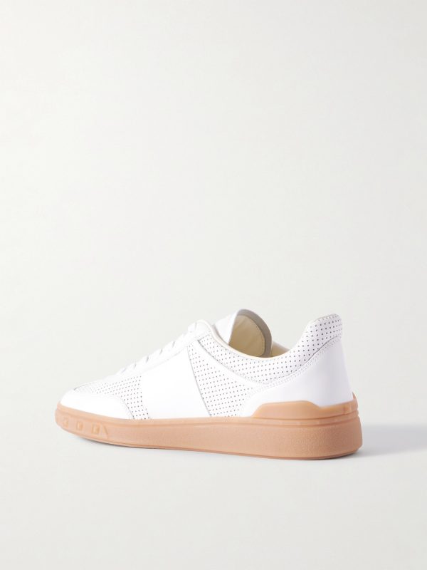 Upvillage Perforated Leather Sneakers - BK Upvillage Perforated Leather Sneakers - BK