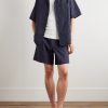 Straight-Leg Printed Cotton-Poplin Bermuda Shorts - OU Straight-Leg Printed Cotton-Poplin Bermuda Shorts - OU