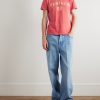 Chez Valentino Logo-Appliquéd Printed Cotton-Jersey T-Shirt - OU