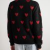 Jacquard-Knit Metallic Wool-Blend Sweater - BK Jacquard-Knit Metallic Wool-Blend Sweater - BK