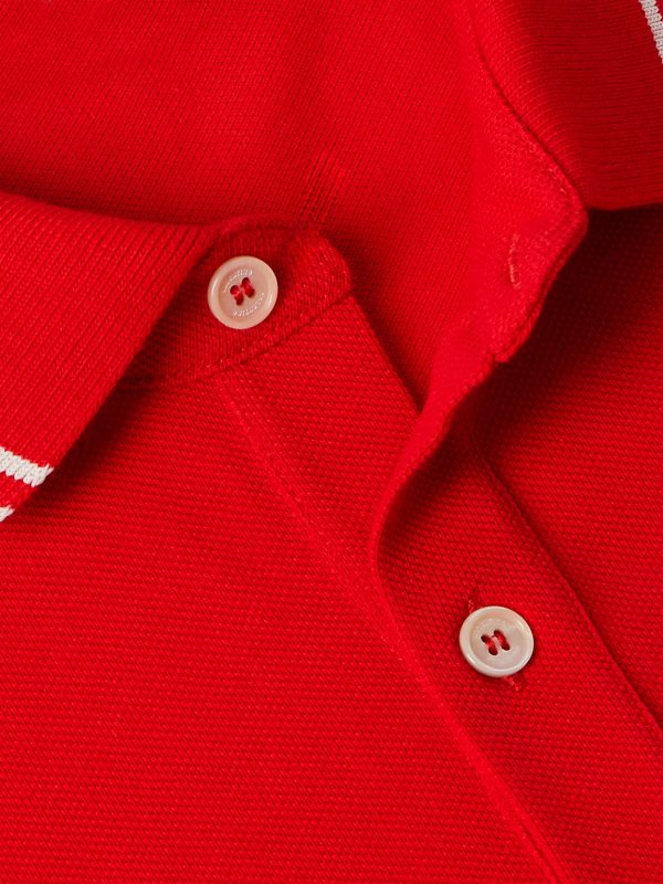 Logo-Appliquéd Striped Cotton-Piqué Polo Shirt - CU