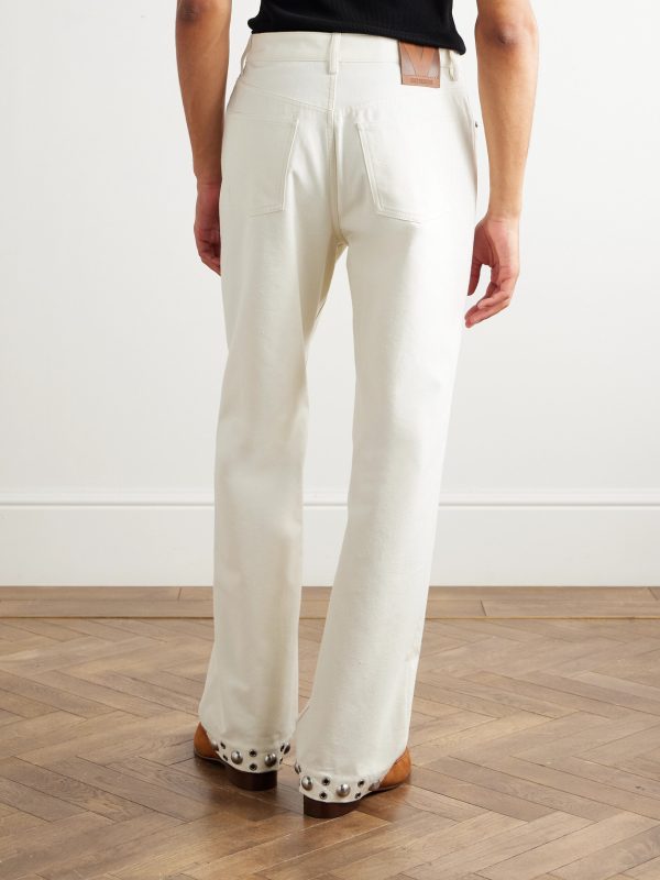 Straight-Leg Embellished Jeans - BK