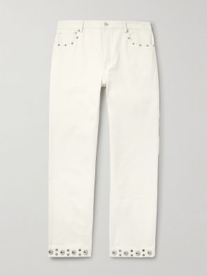 Straight-Leg Embellished Jeans