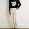 Straight-Leg Embellished Jeans - OU