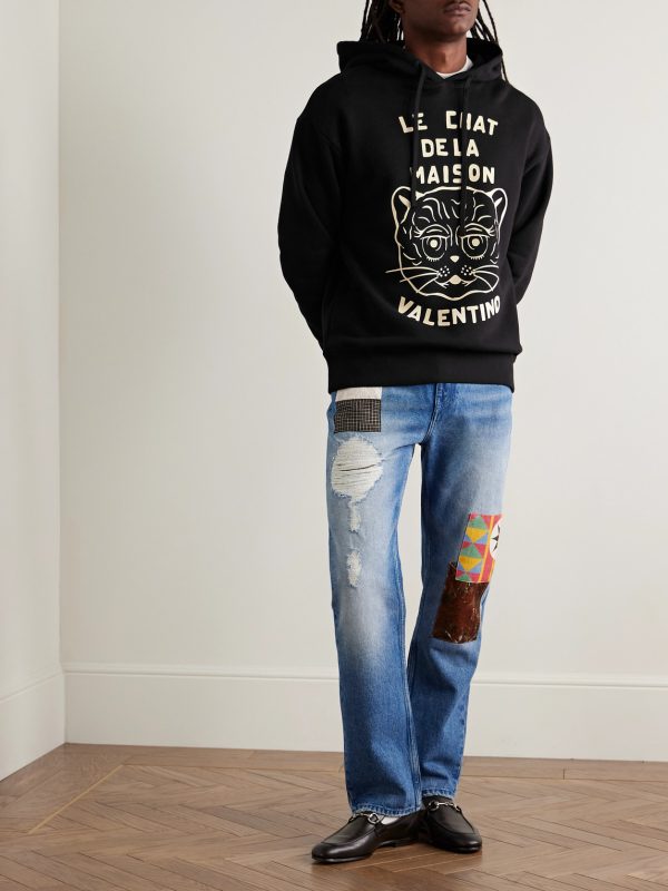 Logo-Print Cotton-Jersey Hoodie - OU