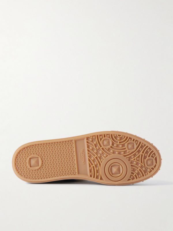 Upvillage Leather and Suede-Trimmed Twill Sneakers - E1 Upvillage Leather and Suede-Trimmed Twill Sneakers - E1