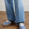 Upvillage Leather and Suede-Trimmed Twill Sneakers - OU Upvillage Leather and Suede-Trimmed Twill Sneakers - OU