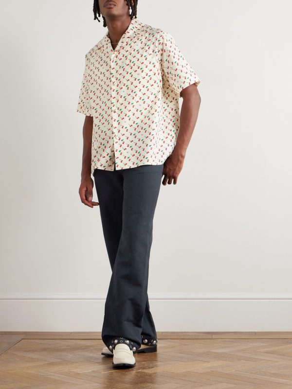 Straight-Leg Embellished Linen and Cotton-Blend Trousers - OU