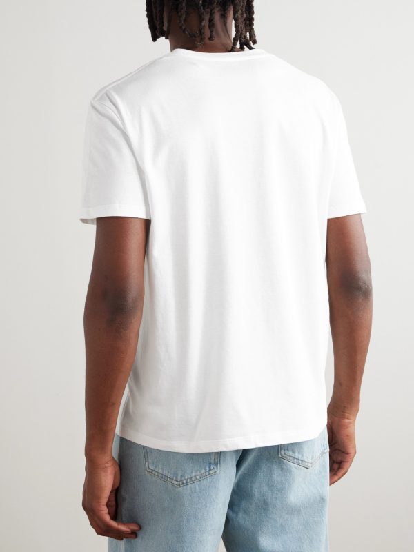 Logo-Appliquéd Cotton-Jersey T-Shirt - BK Logo-Appliquéd Cotton-Jersey T-Shirt - BK