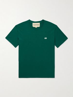 Logo-Appliquéd Cotton-Jersey T-Shirt Logo-Appliquéd Cotton-Jersey T-Shirt