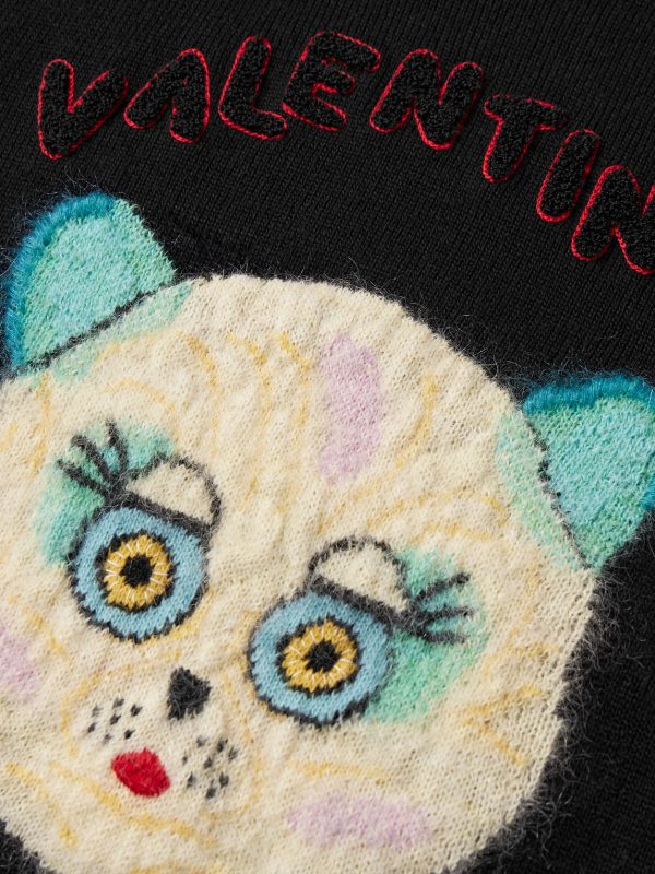 Logo-Appliquéd Intarsia-Knit Cotton and Virgin Wool-Blend Sweater - CU Logo-Appliquéd Intarsia-Knit Cotton and Virgin Wool-Blend Sweater - CU