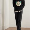 Logo-Appliquéd Intarsia-Knit Cotton and Virgin Wool-Blend Sweater - OU Logo-Appliquéd Intarsia-Knit Cotton and Virgin Wool-Blend Sweater - OU