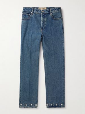 Slim-Fit Straight-Leg Embellished Jeans Slim-Fit Straight-Leg Embellished Jeans