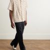 Camp-Collar Printed Cotton-Poplin Shirt - OU Camp-Collar Printed Cotton-Poplin Shirt - OU