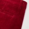 Flared Cotton and Linen-Blend Velvet Trousers - CU