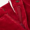 Flared Cotton and Linen-Blend Velvet Trousers - E1