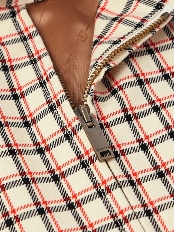 Checked Cotton-Twill Jacket - CU