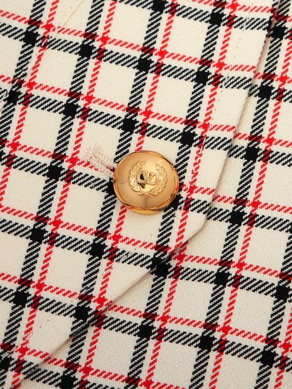 Checked Cotton-Twill Jacket - E1