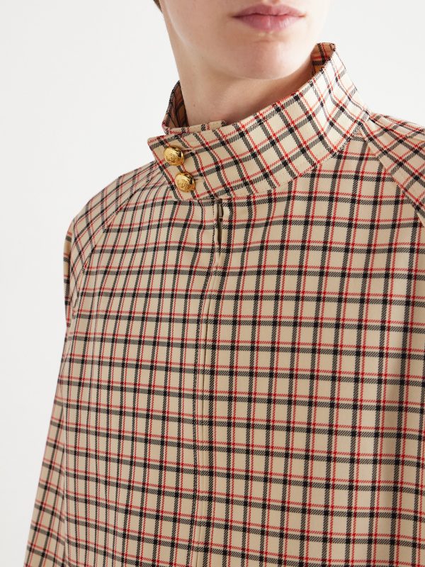Checked Cotton-Twill Jacket - E2