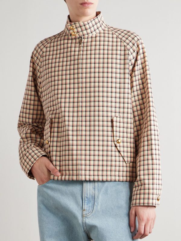 Checked Cotton-Twill Jacket - FR