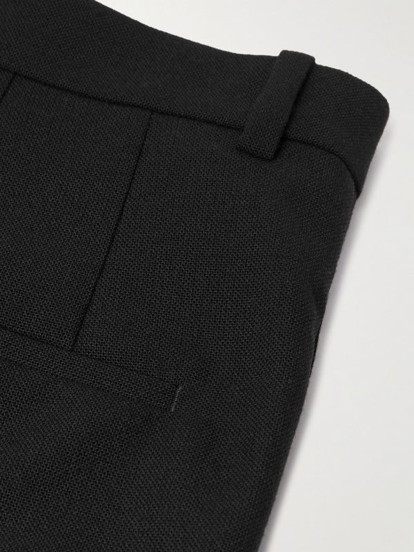 Straight-Leg Grain de Poudre Wool Trousers - CU Straight-Leg Grain de Poudre Wool Trousers - CU