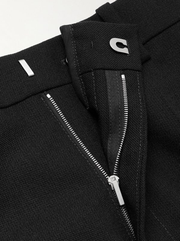 Straight-Leg Grain de Poudre Wool Trousers - E1 Straight-Leg Grain de Poudre Wool Trousers - E1