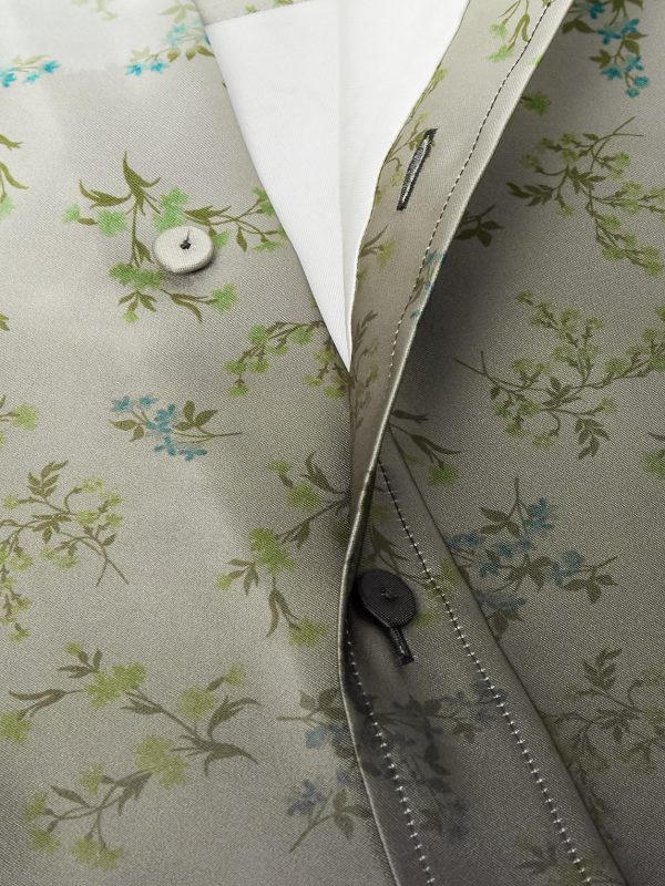 Dégradé Floral-Print Satin-Twill Shirt - CU Dégradé Floral-Print Satin-Twill Shirt - CU