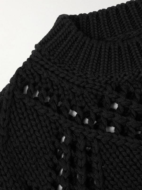 Open-Knit Wool Sweater - CU