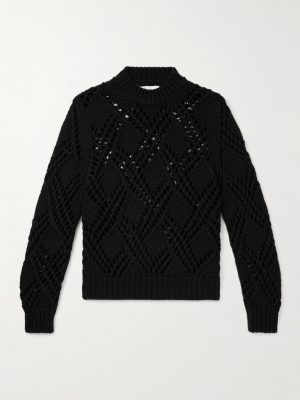 Open-Knit Wool Sweater