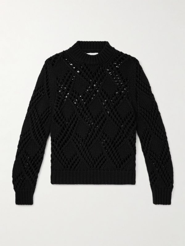 Open-Knit Wool Sweater