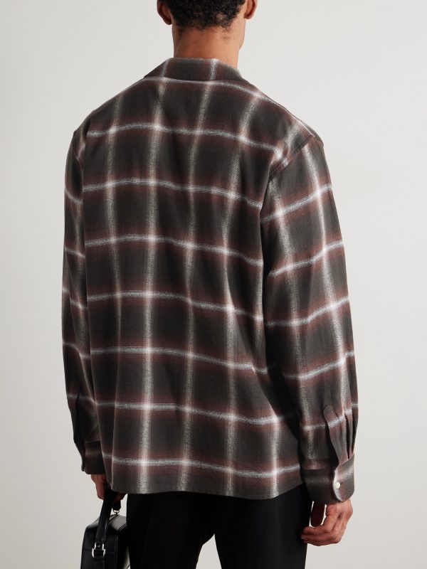 Logan Ombré Checked Cotton Shirt - BK Logan Ombré Checked Cotton Shirt - BK