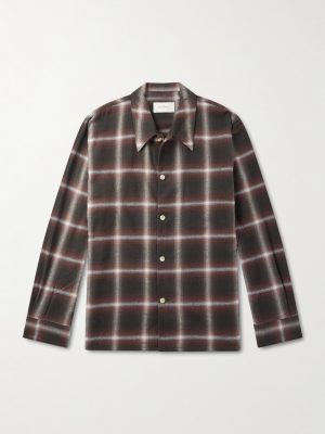 Logan Ombré Checked Cotton Shirt