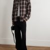 Logan Ombré Checked Cotton Shirt - OU Logan Ombré Checked Cotton Shirt - OU