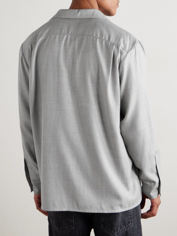 Church Convertible-Collar Wool-Blend Shirt - BK