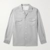 Church Convertible-Collar Wool-Blend Shirt