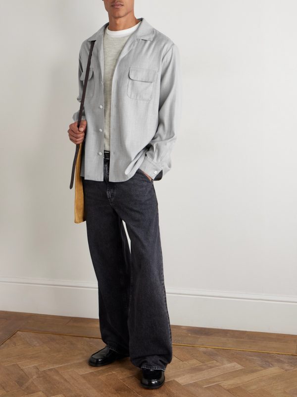 Church Convertible-Collar Wool-Blend Shirt - OU