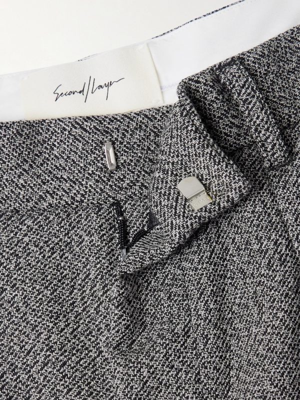 Saico Straigth-Leg Pleated Wool Trousers - E1 Saico Straigth-Leg Pleated Wool Trousers - E1