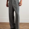 Saico Straigth-Leg Pleated Wool Trousers - FR Saico Straigth-Leg Pleated Wool Trousers - FR