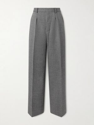 Saico Straigth-Leg Pleated Wool Trousers