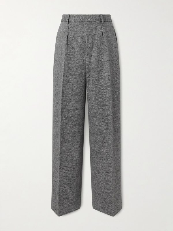 Saico Straigth-Leg Pleated Wool Trousers Saico Straigth-Leg Pleated Wool Trousers